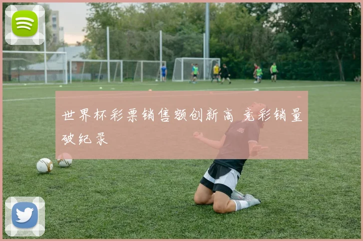 世界杯彩票销售额创新高 竞彩销量破纪录